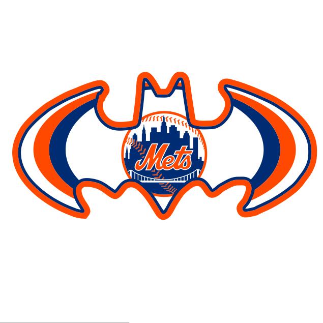 New York Mets Batman Logo iron on transfers